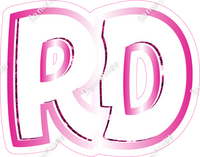 BBL 12" Individuals - Hot Pink White