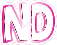 BBL 12" Individuals - Hot Pink White