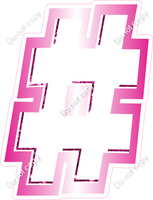 BBL 12" Individuals - Hot Pink White