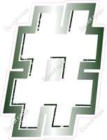 BBL 12" Individuals - Hunter Green White