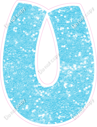 BBT 12" Individuals - Baby Blue Sparkle U