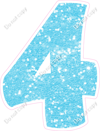 BBT 12" Individuals - Baby Blue Sparkle 4