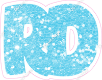 BBT 12" Individuals - Baby Blue Sparkle RD