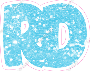 BBT 12" Individuals - Baby Blue Sparkle RD