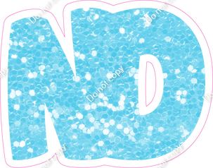 BBT 12" Individuals - Baby Blue Sparkle ND