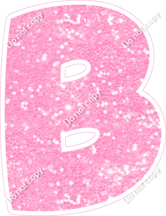 BBT 12" Individuals - Baby Pink Sparkle B