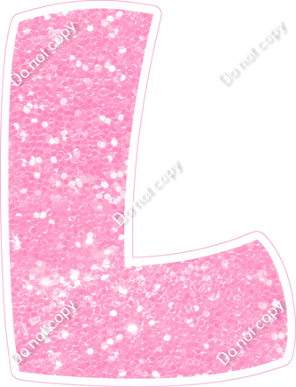 BBT 12" Individuals - Baby Pink Sparkle L