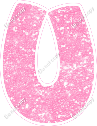 BBT 12" Individuals - Baby Pink Sparkle U