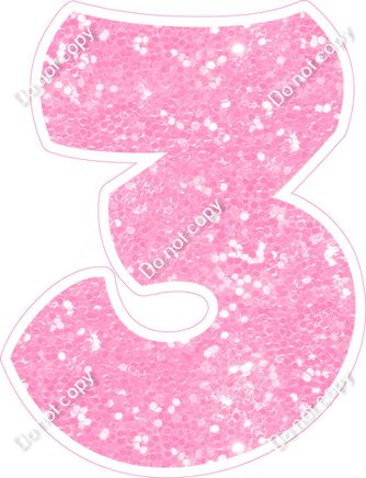 BBT 12" Individuals - Baby Pink Sparkle 3