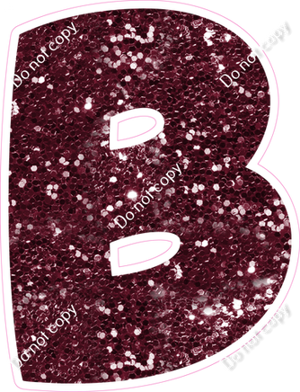 BBT 12" Individuals - Burgundy Sparkle B