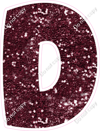 BBT 12" Individuals - Burgundy Sparkle D