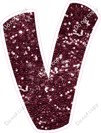 BBT 12" Individuals - Burgundy Sparkle V