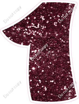 BBT 12" Individuals - Burgundy Sparkle 1