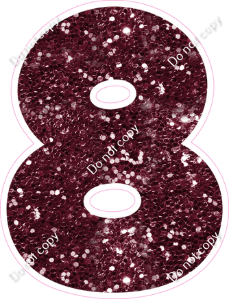 BBT 12" Individuals - Burgundy Sparkle 8