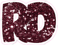 BBT 12" Individuals - Burgundy Sparkle RD