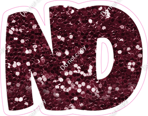 BBT 12" Individuals - Burgundy Sparkle ND