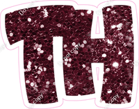 BBT 12" Individuals - Burgundy Sparkle TH