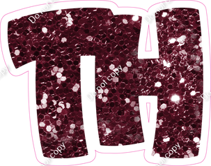 BBT 12" Individuals - Burgundy Sparkle TH