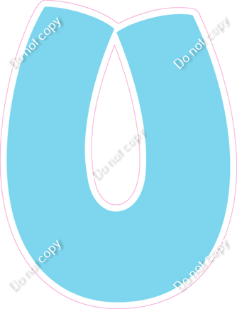 BBT 12" Individuals - Flat Baby Blue U