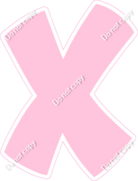 BBT 12" Individuals - Flat Baby Pink X