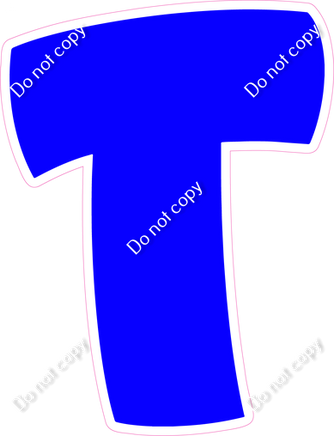 BBT 12" Individuals - Flat Blue T