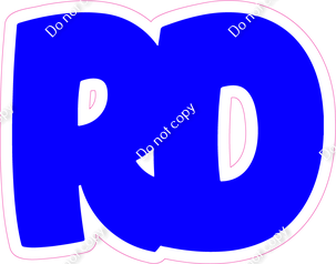 BBT 12" Individuals - Flat Blue RD