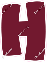 BBT 12" Individuals - Flat Burgundy H