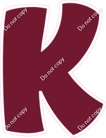 BBT 12" Individuals - Flat Burgundy K