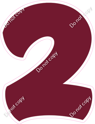 BBT 12" Individuals - Flat Burgundy 2