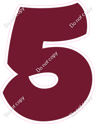 BBT 12" Individuals - Flat Burgundy 5