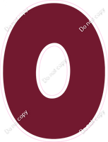 BBT 12" Individuals - Flat Burgundy