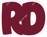 BBT 12" Individuals - Flat Burgundy RD