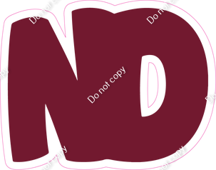 BBT 12" Individuals - Flat Burgundy ND