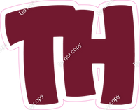 BBT 12" Individuals - Flat Burgundy TH