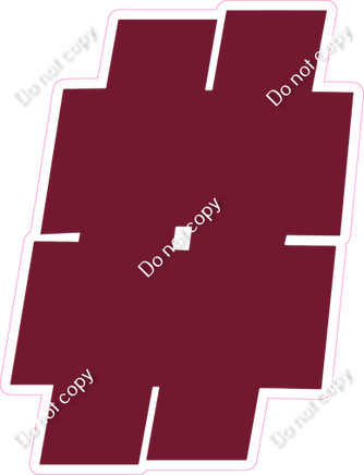 BBT 12" Individuals - Flat Burgundy #