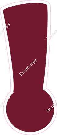 BBT 12" Individuals - Flat Burgundy !