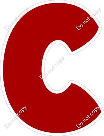 BBT 12" Individuals - Flat Crimson C