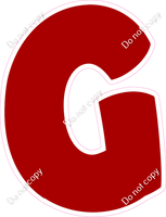 BBT 12" Individuals - Flat Crimson G