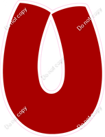 BBT 12" Individuals - Flat Crimson U