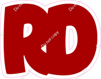 BBT 12" Individuals - Flat Crimson RD