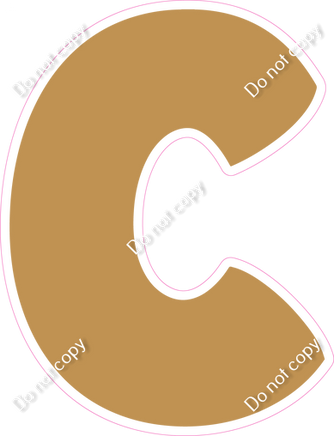 BBT 12" Individuals - Flat Gold C