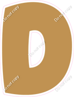 BBT 12" Individuals - Flat Gold D