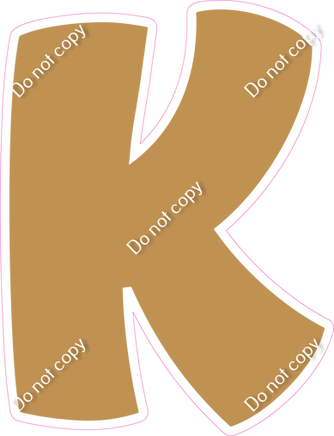 BBT 12" Individuals - Flat Gold K