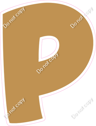 BBT 12" Individuals - Flat Gold P