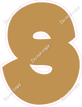 BBT 12" Individuals - Flat Gold S