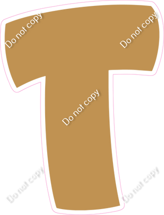 BBT 12" Individuals - Flat Gold T