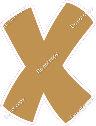 BBT 12" Individuals - Flat Gold X