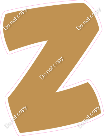 BBT 12" Individuals - Flat Gold Z