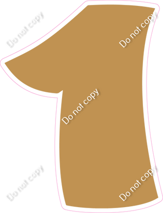 BBT 12" Individuals - Flat Gold 1