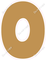 BBT 12" Individuals - Flat Gold